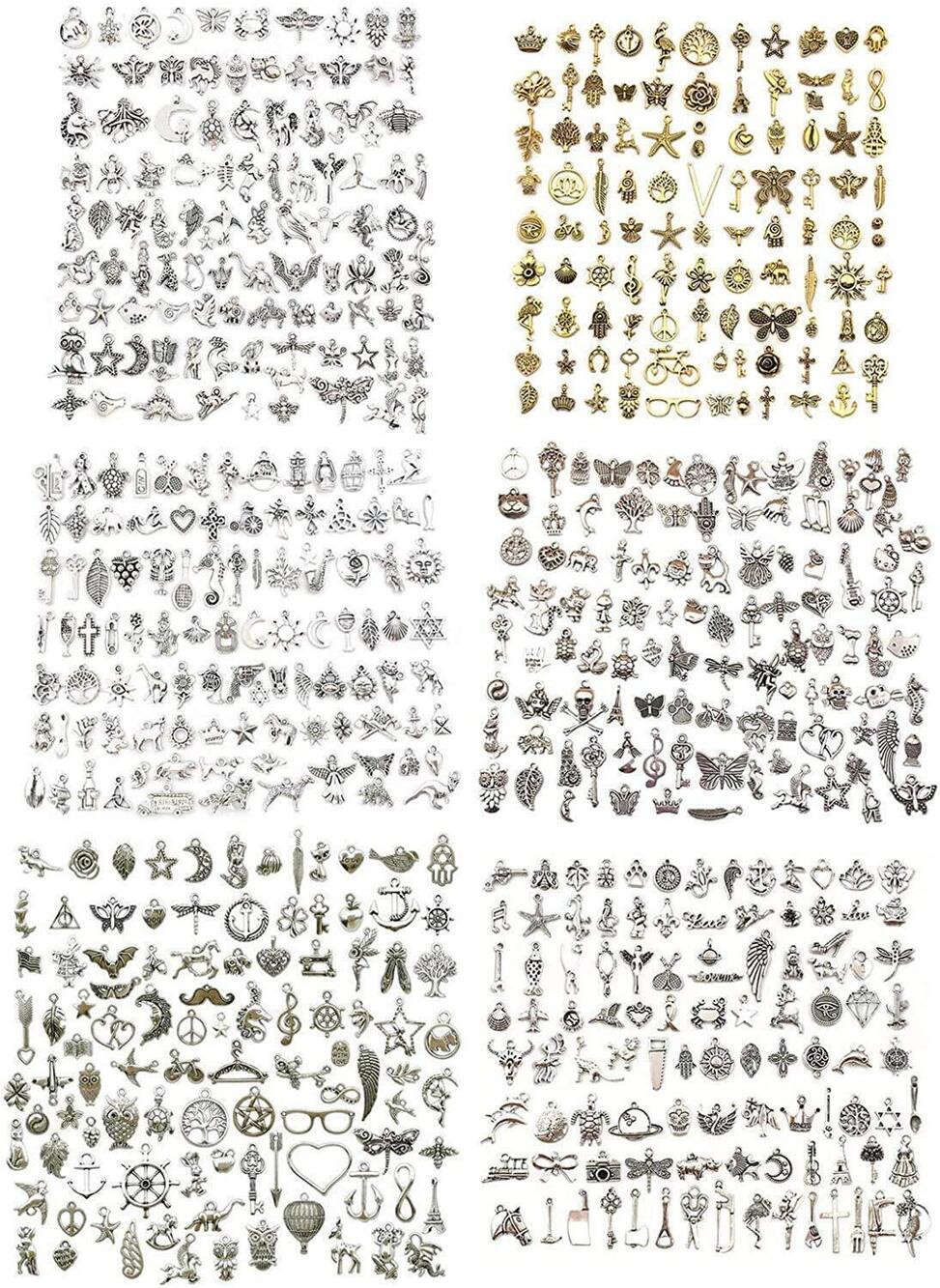 9723 600pcs Wholesale Bulk Charms for Jewelry Making Supplies Bracelet